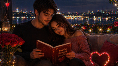 Sevgiliye okunacak masallar için romantik ay ışığı gece masalı görseli
