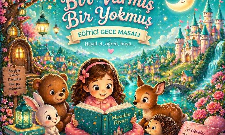 Masallar Diyarı Bir Varmış Bir Yokmuş – Çocuklar İçin Eğitici ve Samimi Gece Masalı