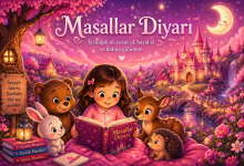 Masallar Diyarı çocuklar için eğitici gece masalı görseli
