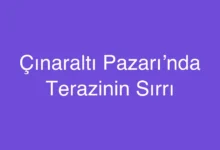 Çınaraltı Pazarı’nda Terazinin Sırrı