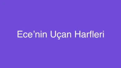 Ece’nin Uçan Harfleri