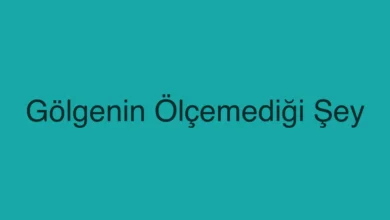 Gölgenin Ölçemediği Şey