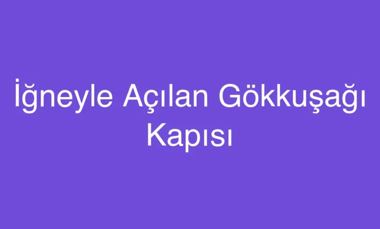 İğneyle Açılan Gökkuşağı Kapısı
