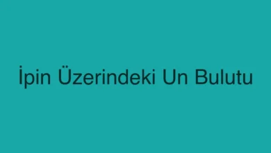 İpin Üzerindeki Un Bulutu