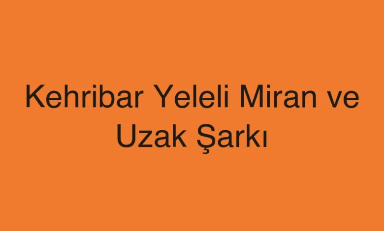 Kehribar Yeleli Miran ve Uzak Şarkı
