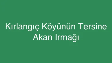 Kırlangıç Köyünün Tersine Akan Irmağı