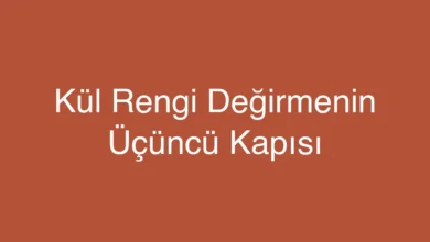 Kül Rengi Değirmenin Üçüncü Kapısı