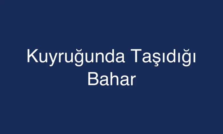 Kuyruğunda Taşıdığı Bahar