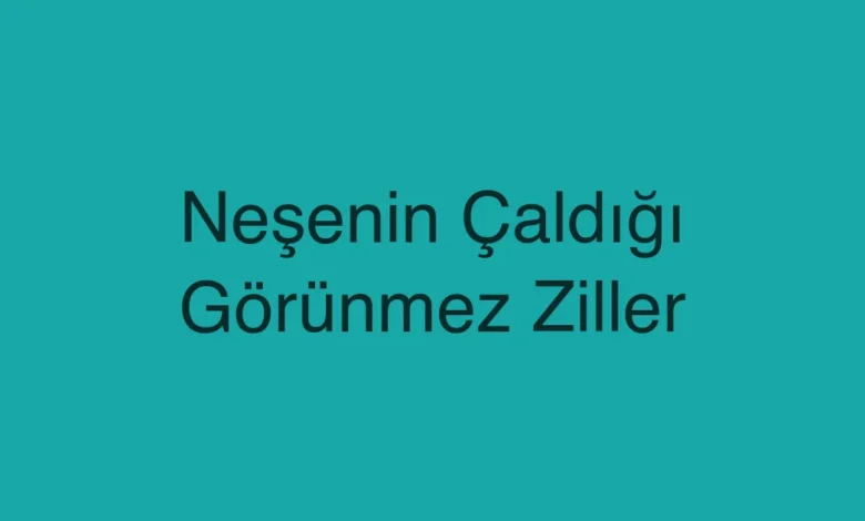Neşenin Çaldığı Görünmez Ziller