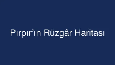 Pırpır’ın Rüzgâr Haritası