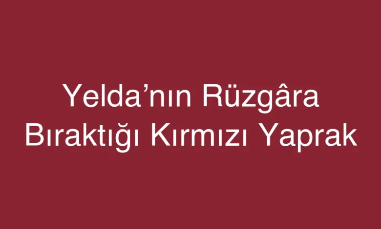 Yelda’nın Rüzgâra Bıraktığı Kırmızı Yaprak