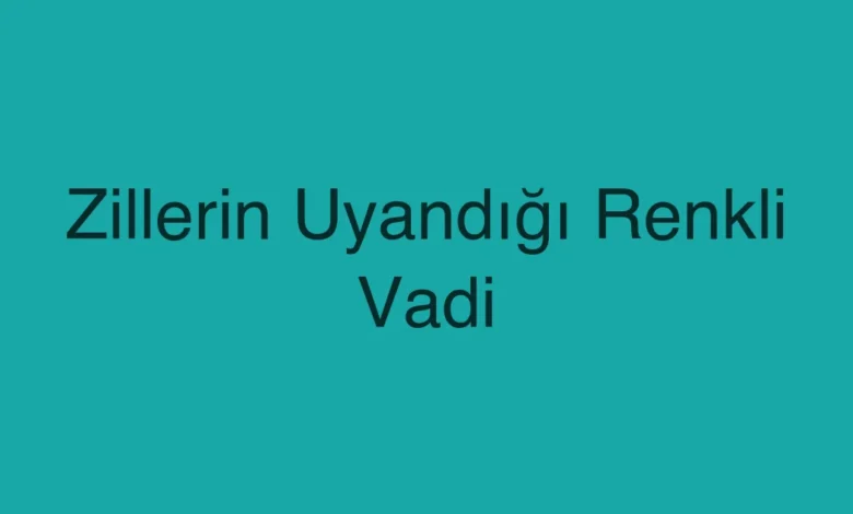 Zillerin Uyandığı Renkli Vadi