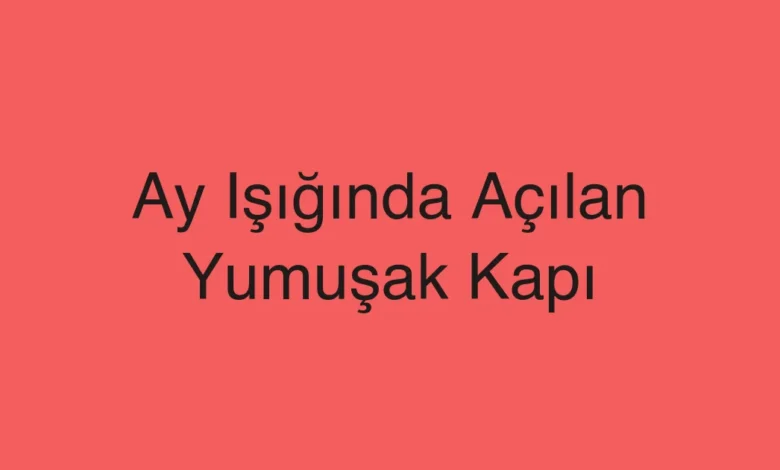 Ay Işığında Açılan Yumuşak Kapı