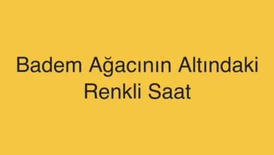 Badem Ağacının Altındaki Renkli Saat