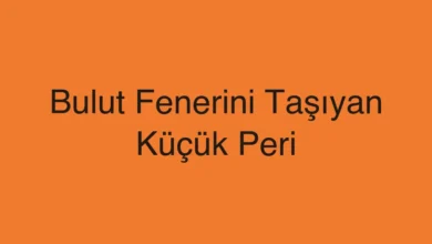 Bulut Fenerini Taşıyan Küçük Peri
