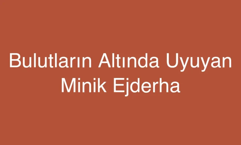 Bulutların Altında Uyuyan Minik Ejderha