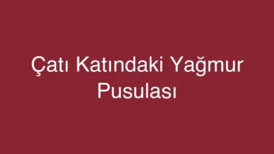Çatı Katındaki Yağmur Pusulası