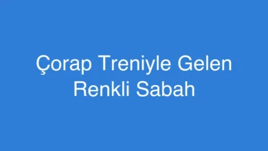 Çorap Treniyle Gelen Renkli Sabah