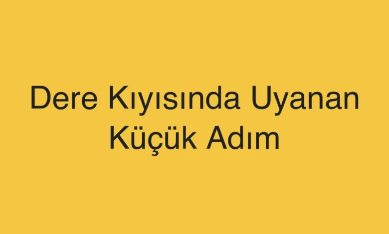 Dere Kıyısında Uyanan Küçük Adım