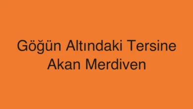 Göğün Altındaki Tersine Akan Merdiven
