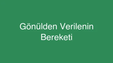 Gönülden Verilenin Bereketi