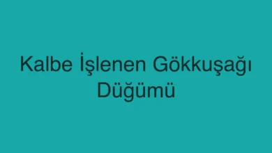 Kalbe İşlenen Gökkuşağı Düğümü