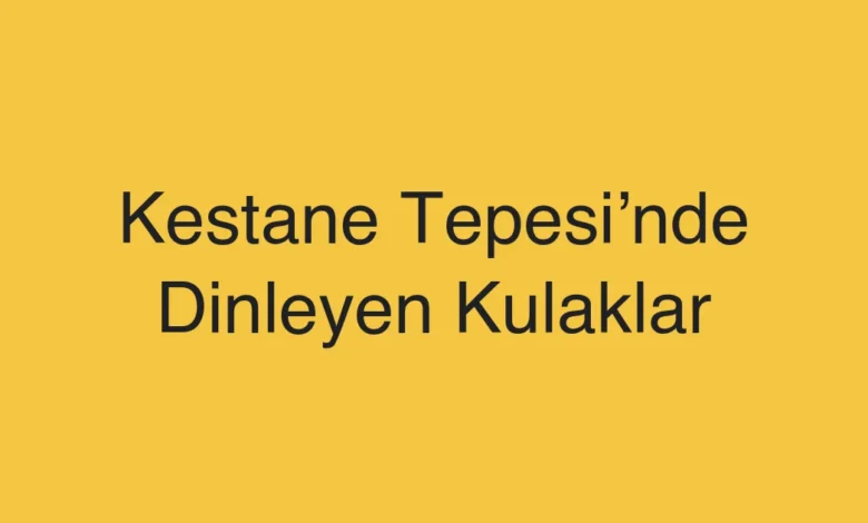 Kestane Tepesi’nde Dinleyen Kulaklar