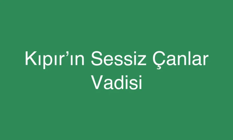 Kıpır’ın Sessiz Çanlar Vadisi