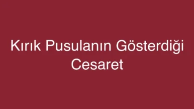 Kırık Pusulanın Gösterdiği Cesaret