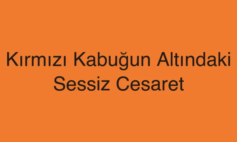 Kırmızı Kabuğun Altındaki Sessiz Cesaret