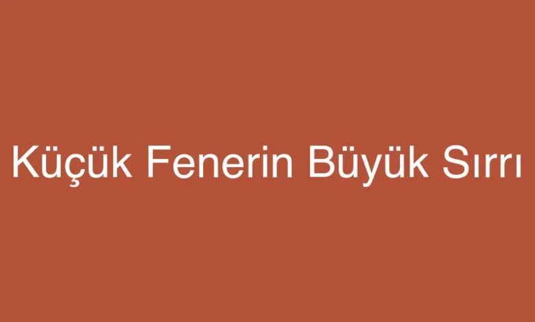 Küçük Fenerin Büyük Sırrı