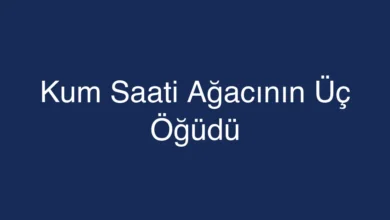 Kum Saati Ağacının Üç Öğüdü