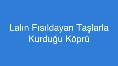 Lalın Fısıldayan Taşlarla Kurduğu Köprü