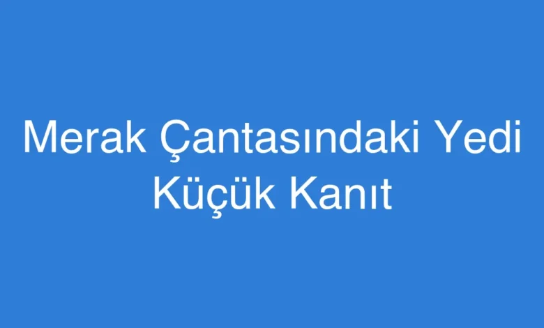 Merak Çantasındaki Yedi Küçük Kanıt