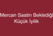 Mercan Saatin Beklediği Küçük İyilik