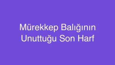 Mürekkep Balığının Unuttuğu Son Harf