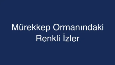 Mürekkep Ormanındaki Renkli İzler