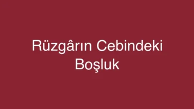 Rüzgârın Cebindeki Boşluk