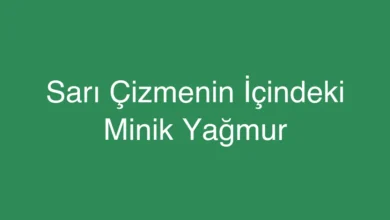 Sarı Çizmenin İçindeki Minik Yağmur
