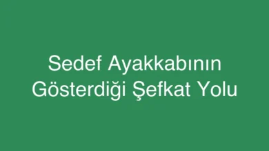 Sedef Ayakkabının Gösterdiği Şefkat Yolu