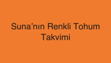 Suna’nın Renkli Tohum Takvimi
