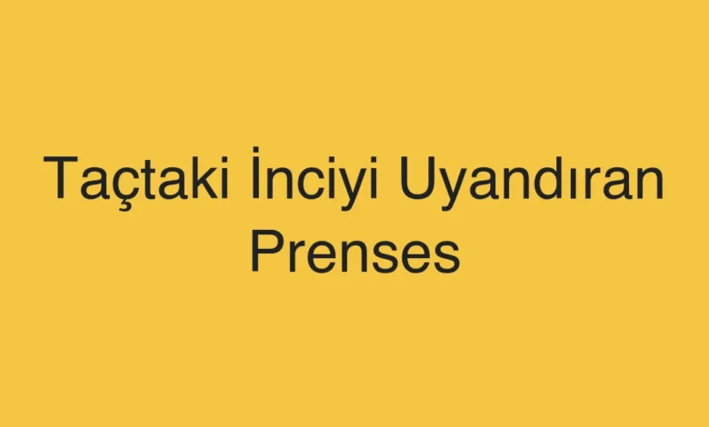 Taçtaki İnciyi Uyandıran Prenses