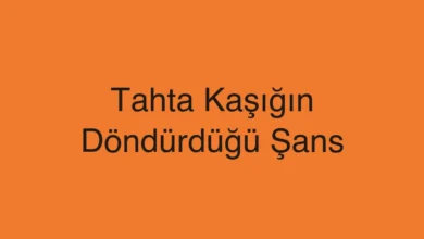 Tahta Kaşığın Döndürdüğü Şans