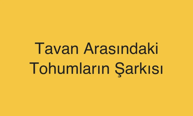 Tavan Arasındaki Tohumların Şarkısı