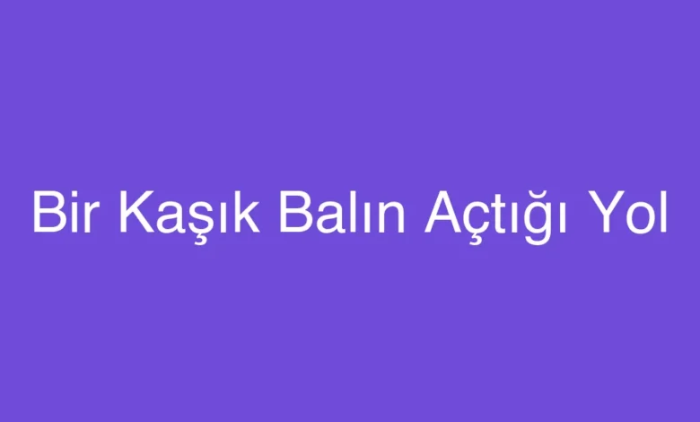 Bir Kaşık Balın Açtığı Yol
