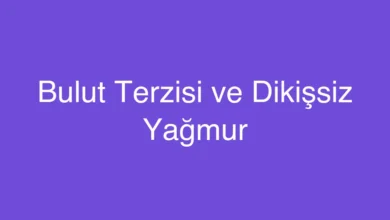 Bulut Terzisi ve Dikişsiz Yağmur