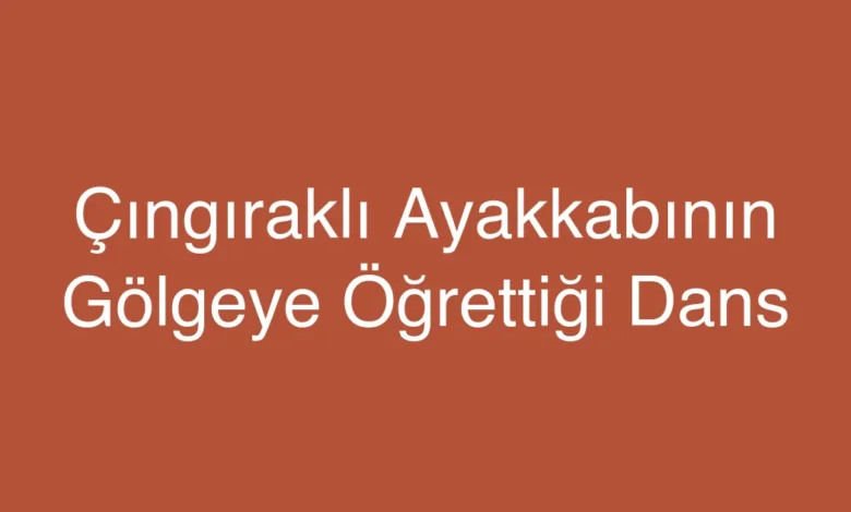 Çıngıraklı Ayakkabının Gölgeye Öğrettiği Dans