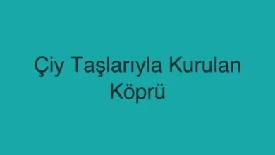 Çiy Taşlarıyla Kurulan Köprü
