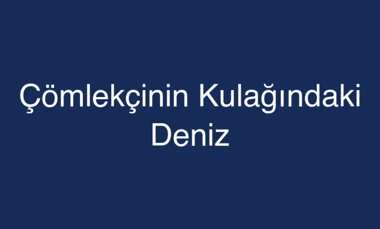 Çömlekçinin Kulağındaki Deniz