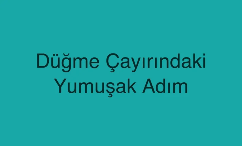 Düğme Çayırındaki Yumuşak Adım
